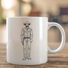 Vintage Western Rider A digital illustration of a cowboy figure in vector format.