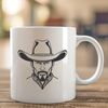 Classic Cowboy Vector Art A simple vector illustration of a cowboy in classic western attire.
