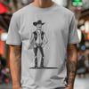 Western Character Design A cowboy character designed as a scalable vector graphic, ideal for digital crafting and design projects.