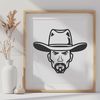 Cartoon Western Character Vector Graphics A cartoon cowboy character designed as vector art for digital cutting machines.