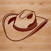 Vintage Western Headgear Illustration A digital illustration of a classic cowboy hat with a wide brim and high crown.