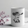 Free Vector Cowboy Art A cowboy illustration created as a vector graphic, suitable for cutting with a machine or laser engraving.