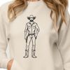 Western Character Vector Design A cowboy character designed as a vector graphic.