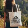 Cozy Mountain Retreat SVG Illustration A 2D illustration of a cozy mountain cabin with a wooden exterior and sloping roof.