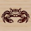 Cute Crab Illustration SVG illustration of a crab, a crustacean wild animal with a hard exoskeleton.