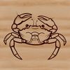 Free SVG Crab Clip Art A detailed illustration of a wild animal, specifically a crab, created using vector design elements.