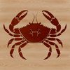 Wild Sea Creature Clip Art A simple illustration of a crab, suitable for vector art and graphic design projects.