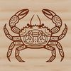 Ornate Crab Vector Design An illustration of a crab, ideal for crafting and design projects.