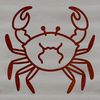 Wildlife Crab Illustration A simple line drawing illustration of a wild animal, a crab, suitable for various uses including vector art and clip art.