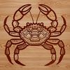 Colorful Crab Illustration A colorful illustration of a crab with intricate details, suitable for various designs and projects.