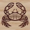 Beautiful Line Art Crab Illustration A simple line art illustration of a crab in vector format.