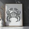 Beautiful Crab In SVG - For Free Download, Commercial Use