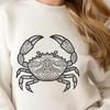 Ornate Crab Image - Free DXF