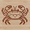 Crab Clip Art in High-Resolution SVG A realistic illustration of a wild crab in vector format.