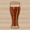 Free SVG Beer Design for Digital Projects A simple design of a glass filled with beer, suitable for use in various digital projects.