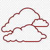 Cloud Illustration SVG for Graphic Design A stylized illustration of a white cloud in mid-sky, suitable for graphic design projects.