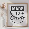 Inspiring Crafting Quotes Template A customizable template with inspiring quote overlay for crafting projects.