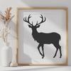 Unique Deer Vector Drawing