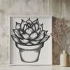 Plant Printable Image In SVG, PNG, PDF And DXF Formats