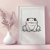 Creative Frog In SVG & DXF