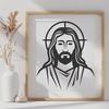 Unique Jesus In DXF Format - Free Download