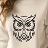 Stunning Owl Printable Image In DXF For Free Download