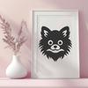 Unique Pomeranian Drawing - Free PNG