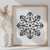 Beautiful Snowflake In DXF