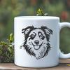 Unique Australian Shepherd Vector Drawing DXF - Free Download