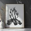 Artistic Flames In SVG, PNG, PDF And DXF File Formats - Free