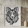 Beautiful Shetland Sheepdog - Laser Cutter PDF