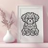 Artistic Havanese Vector Illustration