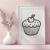 Stunning Cupcake - Laser PDF