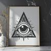 Unique Eye Of Providence In DXF Format