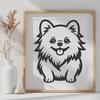 Free Pomeranian In DXF - For Free Download, Commercial Use