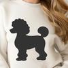 Standing Poodle Silhouette - SVG Free Download