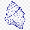 Unique Seashell Illustration DXF - Free Download