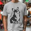 Beautiful Sitting Welsh Corgi Decal