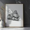 Train Digital Drawing In PNG & SVG - Free Digital Download