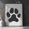 Paw Print Artwork In SVG, PNG, PDF And DXF File Formats