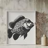 Beautiful Crappie - Vinyl DXF