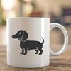 Beautiful Dachshund In DXF Free Commercial Use Download