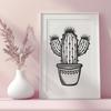 Beautiful Cactus - Laser Cutter PDF