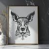 Doberman Pinscher Printable Image In SVG File Format For Free Download