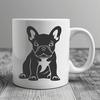 Creative Sitting French Bulldog SVG