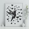 Creative Flying Hummingbird - SVG Digital File