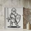 Creative Knight In SVG For Free Download