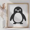 Penguin Template In SVG, PNG, PDF And DXF Formats