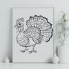 Artistic Turkey In PDF And PNG