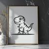 Creative Baby Dinosaur In PDF & PNG